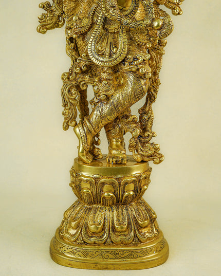 Brass Krishna Idol - 30 Inch - WL5724