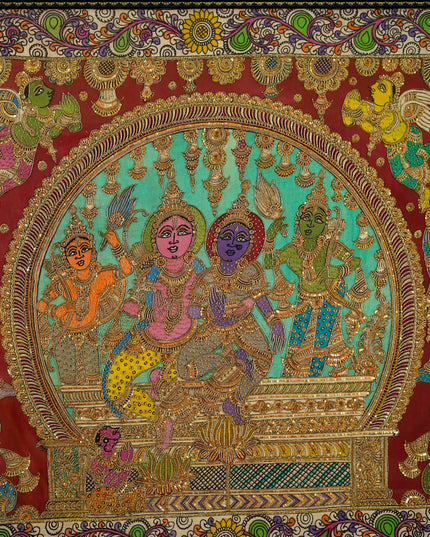 Frame: Pen Kalamkari God Ram & Godess - WL5729