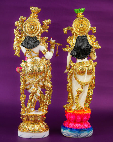 Polyresin Radha Krishna Idol - 14 inch - WL5732