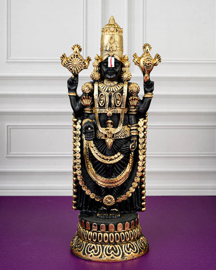 Polyresin Tirupathi Balaji Idol - 11 inch - WL5733