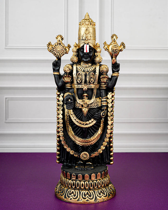 Polyresin Tirupathi Balaji Idol - 11 inch - WL5733