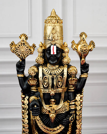 Polyresin Tirupathi Balaji Idol - 11 inch - WL5733