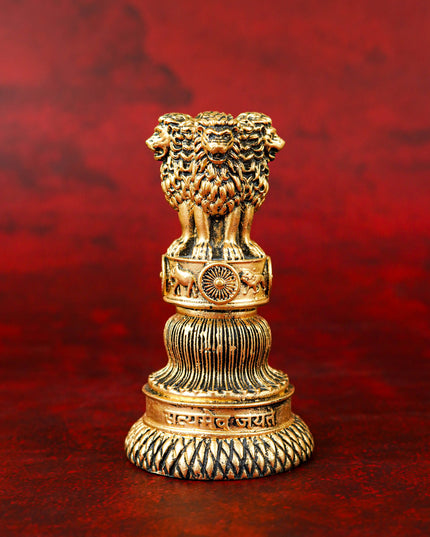 Polyresin Indian Emblem Idol - 4 inch - WL5738