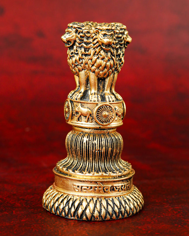 Polyresin Indian Emblem Idol - 4 inch - WL5738