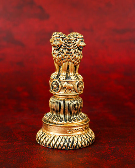 Polyresin Indian Emblem Idol - 4 inch - WL5738