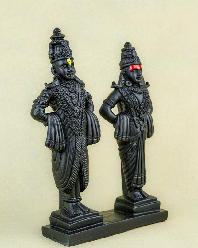 Polyresin Panduranga Rukmini Idol - 8 inch - WL5742