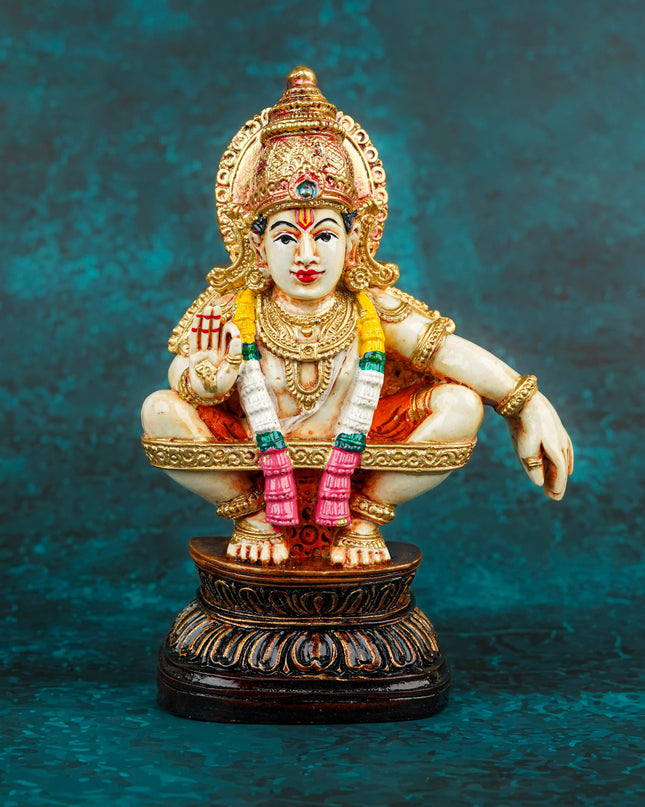 Polyresin Iyyapan Idol - 6 inch - WL5746