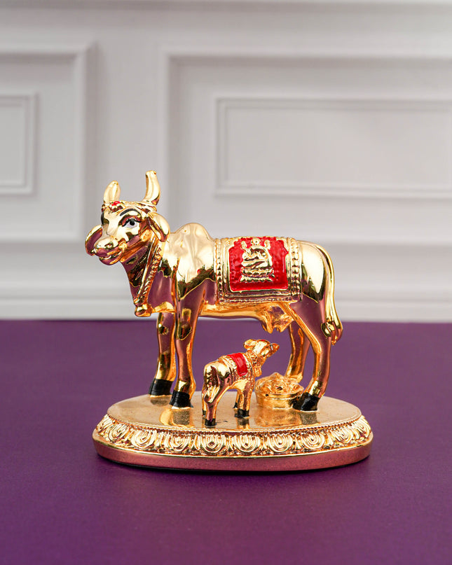 Polyresin Cow & Calf Idol - 4 inch - WL5766