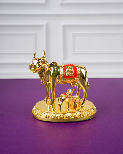 Polyresin Cow & Calf Idol - 4 inch - WL5766