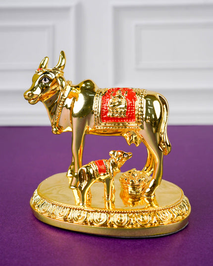 Polyresin Cow & Calf Idol - 4 inch - WL5766
