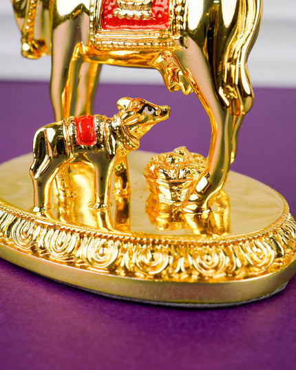Polyresin Cow & Calf Idol - 4 inch - WL5766