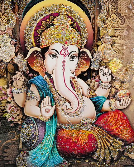 Ganesha Wall Hanging Frame - 26x18 inch - WL5772