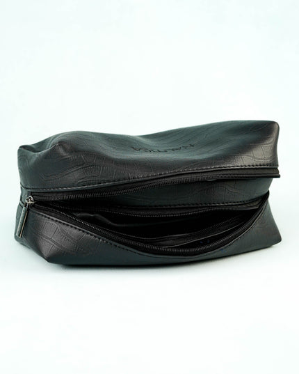 Leather Pouch - Set of 3 - Black - WL5783