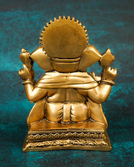 Polyresin Ganesha Idol - 6 inch - WL5785