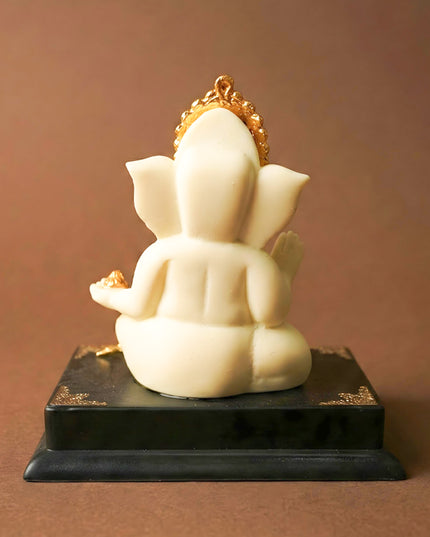 Polyresin Ganesha Idol - 4 inch - WL5788