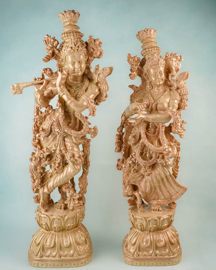 Polyresin Radha Krishna Idol - 25 inch - WL5850-2