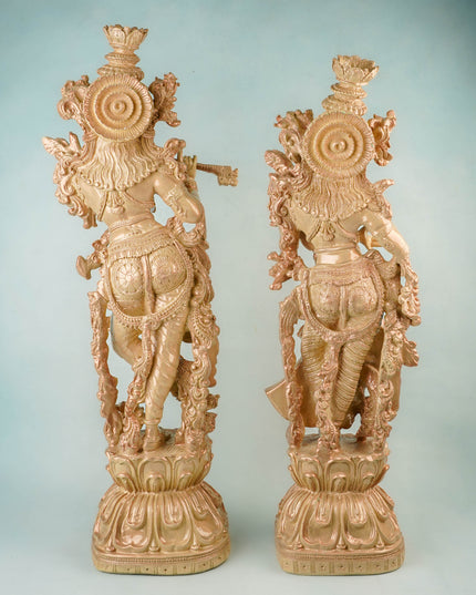 Polyresin Radha Krishna Idol - 25 inch - WL5850-2
