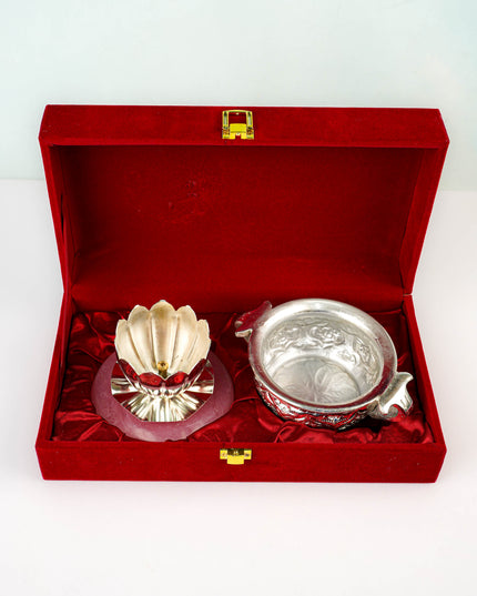 German Silver Urli & Diya - WL5796