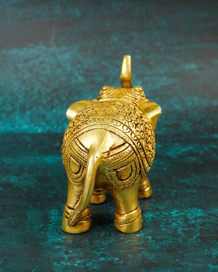 Brass Elephant Idol - 7 inch - WL5799