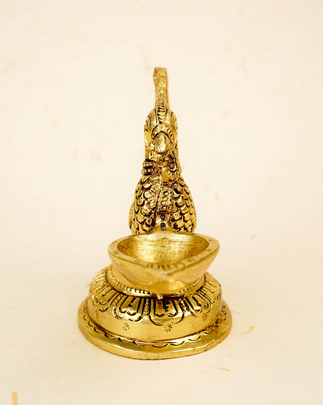 Brass Annapakshi Diya - 5 inch - WL5800