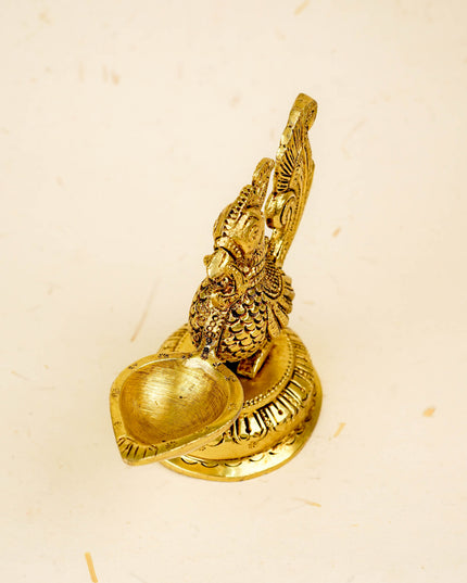 Brass Annapakshi Diya - 5 inch - WL5800