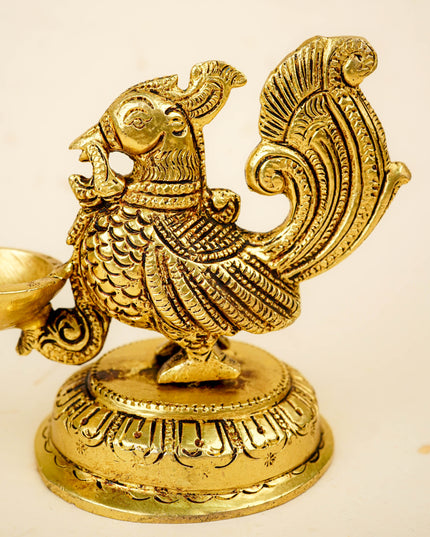 Brass Annapakshi Diya - 5 inch - WL5800