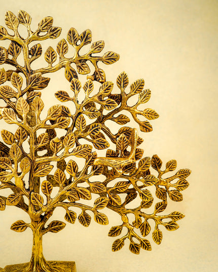 Brass Kalpavriksha Tree with Stand - 11 inch - WL5816