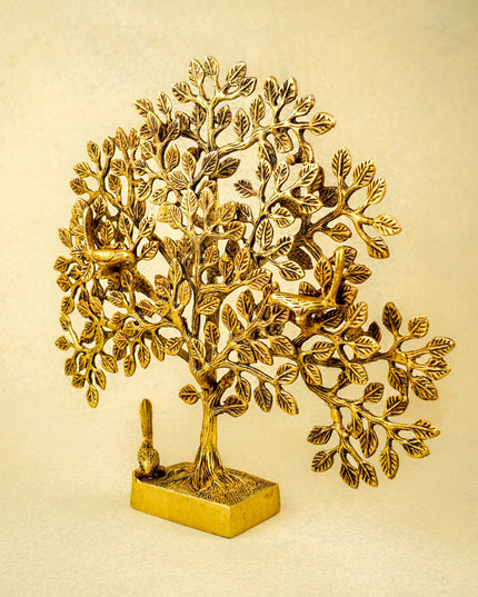Brass Kalpavriksha Tree with Stand - 11 inch - WL5816