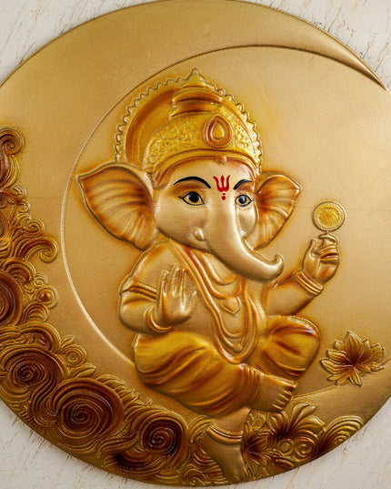 Baby Ganesha Wall Hanging Frame - 30 inch - WL5821