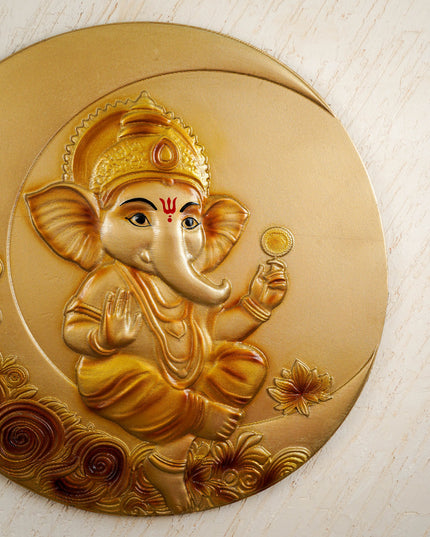 Baby Ganesha Wall Hanging Frame - 30 inch - WL5821