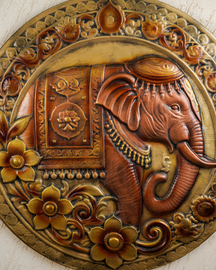 Elephant Design Wall Hanging Frame - 31 inch - WL5822