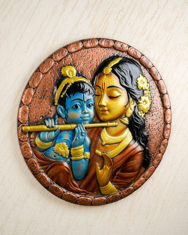 Krishna with Yasodha Wall Hanging Frame - 30 inch - WL5824