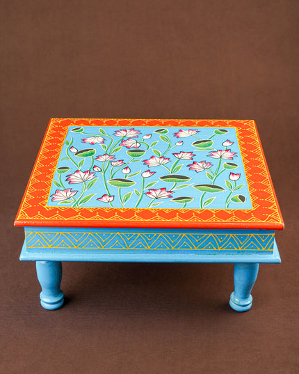 Handpainted Wooden Manai - Floral - 15 inch - WL5830