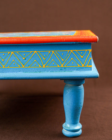 Handpainted Wooden Manai - Floral - 15 inch - WL5830