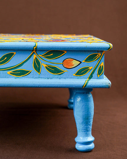 Handpainted Wooden Manai - Floral - 15 inch - WL5833