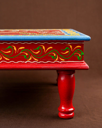 Handpainted Wooden Manai - Peacock - 15 inch - WL5836