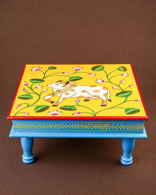 Handpainted Wooden Manai - Pichwai - 15 inch - WL5837