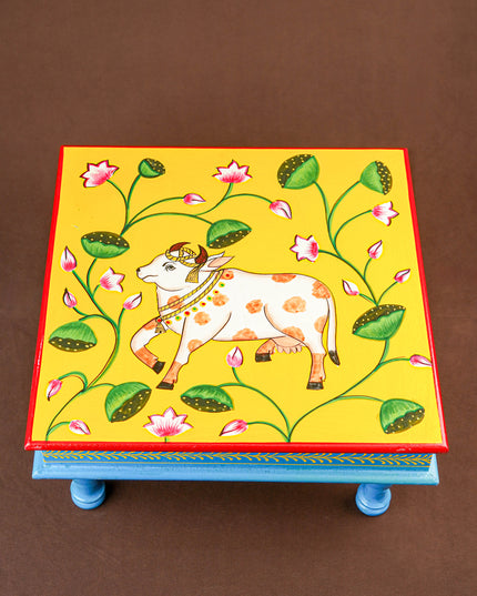 Handpainted Wooden Manai - Pichwai - 15 inch - WL5837