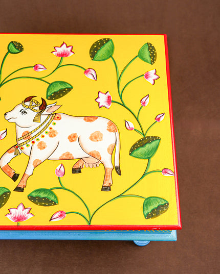 Handpainted Wooden Manai - Pichwai - 15 inch - WL5837