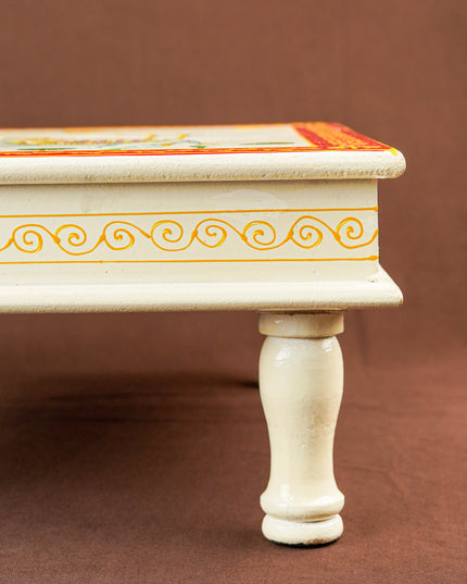 Handpainted Wooden Manai - Elephant - 15 inch - WL5838