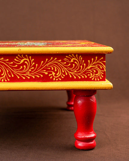 Handpainted Wooden Manai - Elephant - 15 inch - WL5839