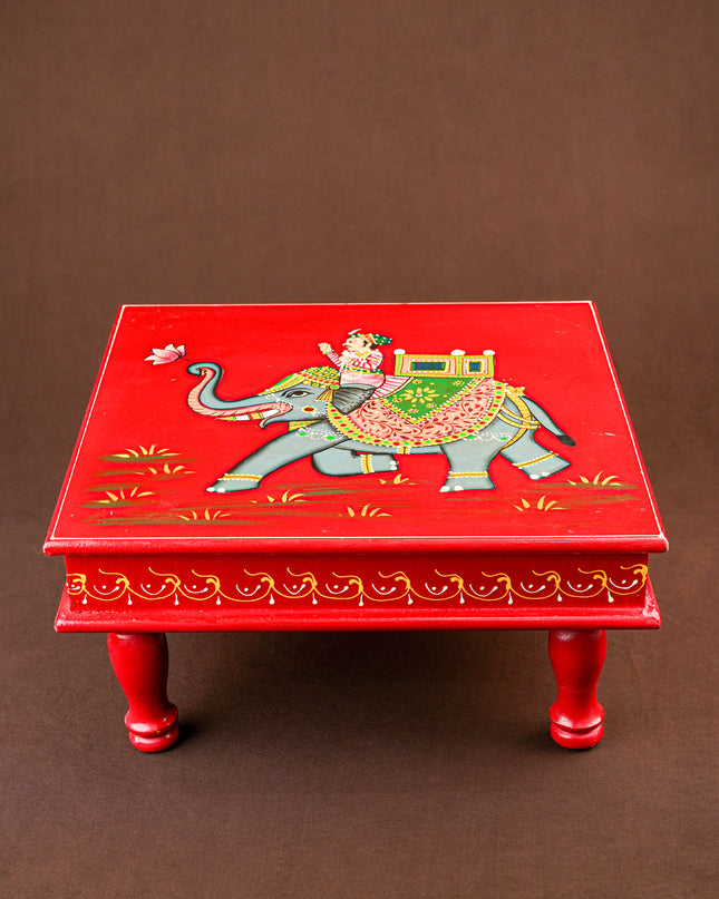 Handpainted Wooden Manai - Elephant - 15 inch - WL5840