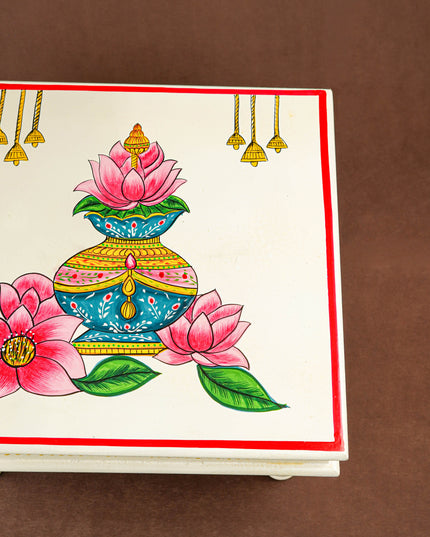 Handpainted Wooden Manai - Kalash - 15 inch - WL5841