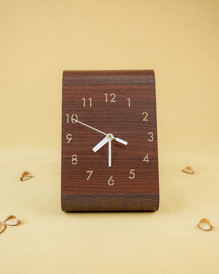 Wooden Foldable Clock - 8 inch - WL5851