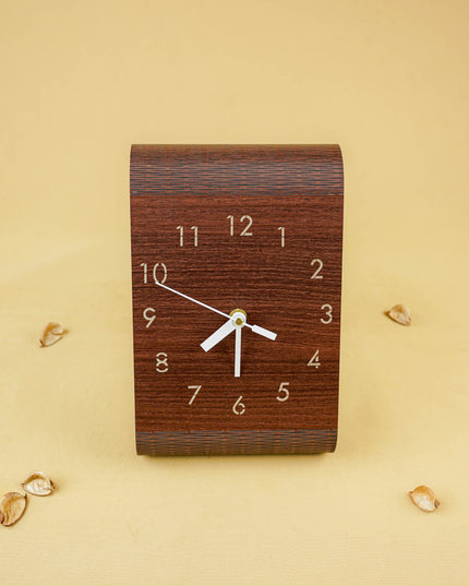 Wooden Foldable Clock - 8 inch - WL5851
