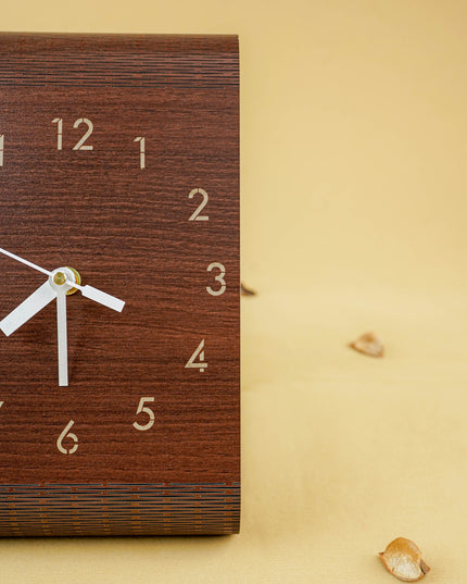 Wooden Foldable Clock - 8 inch - WL5851
