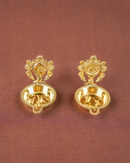 Brass Shankh Chakra Diya - WBG1534