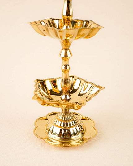 Brass Annapakshi Diya - 3 Step - 10 inch - WL5855