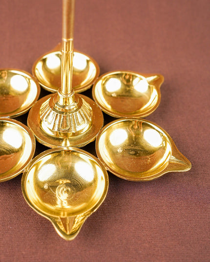 Brass Murugan Vel Diya - 7 inch - WL5857
