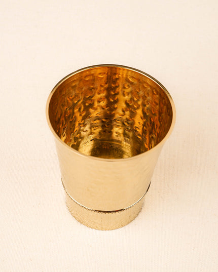 Brass Hammer Glass - 4 inch - WL5861